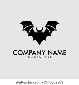 Bat-Icon-Illustration. Bat Vektor-Logo.