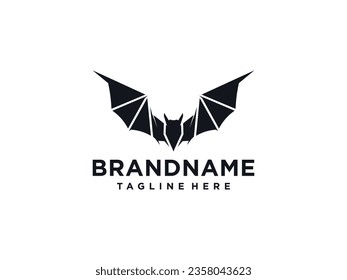 Bat icon. isolated flat bat style