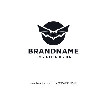 Bat icon. isolated flat bat style