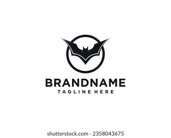 Bat icon. isolated flat bat style
