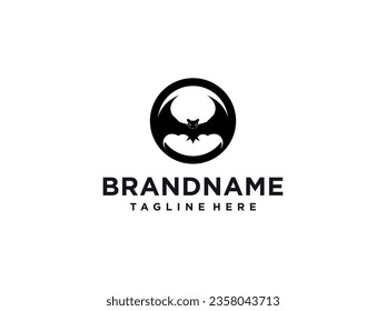 Bat icon. isolated flat bat style