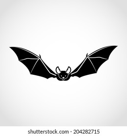 Bat Icon Isolated on White Background