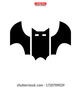 bat icon or logo isolated sign symbol vector illustration - high quality black style vector icons
