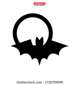 bat icon or logo isolated sign symbol vector illustration - high quality black style vector icons
