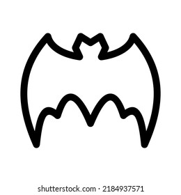 icono de murciélago o logotipo símbolo de signo aislado ilustración vectorial - iconos vectoriales de estilo negro de alta calidad

