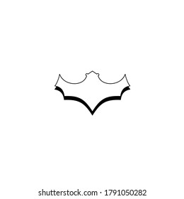 bat icon or logo vector
