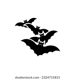 Bat icon logo vector design