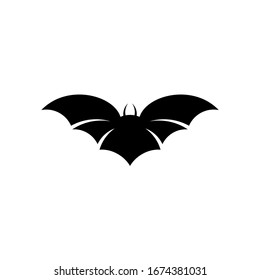 Bat icon logo vector illustration isolated on white background