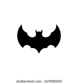 Bat icon logo vector illustration isolated on white background