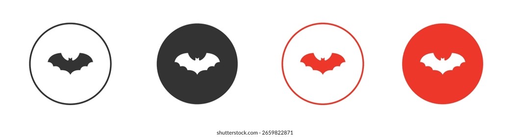 Fledermaus-Symbol für Logo, Vektorzeichen-Symbol für Design