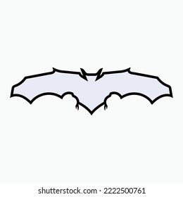 Bat Icon. Nocturnal Animal Symbol.