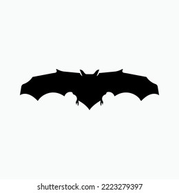 Bat Icon. Nocturnal Animal Symbol.