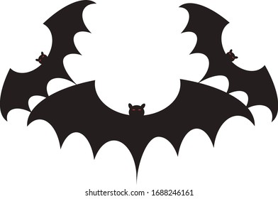 Bat icon on white background The symbol of Halloween and is the leading path to the virus