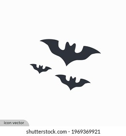 bat icon set vector illustration simple design element