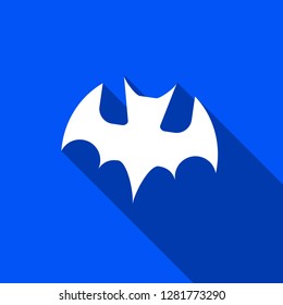 Bat icon with shadow , sign design