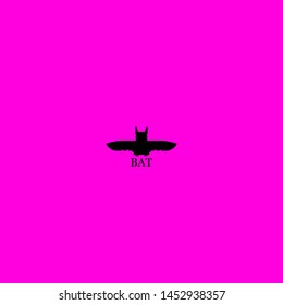 bat icon sign signifier vector