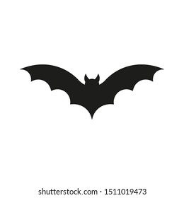  Bat icon.Bat silhouette. Vector illustration.	