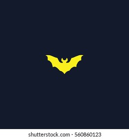Bat icon silhouette vector illustration