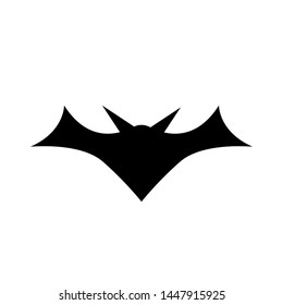 bat icon. bat symbol. black icon.vector illustration