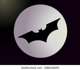 Bat Icon. bat symbol. printable templates. vector.