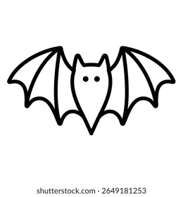 Bat icon, symbolizing flying nocturnal creatures often linked to caves and night-time environments.
