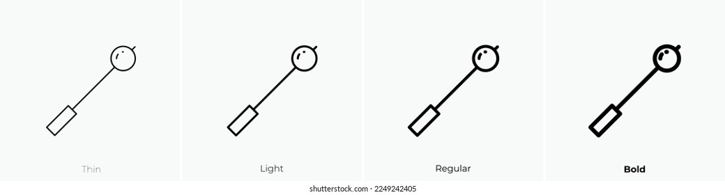 bat icon. Thin, Light Regular And Bold style design isolated on white background