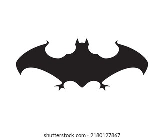bat icon, vampire vector isolated on white