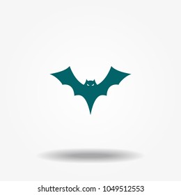 Bat icon vector.