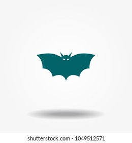 Bat icon vector.