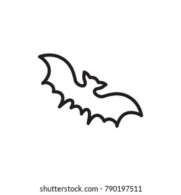 bat icon vector