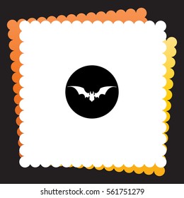Bat  icon. Vector design.