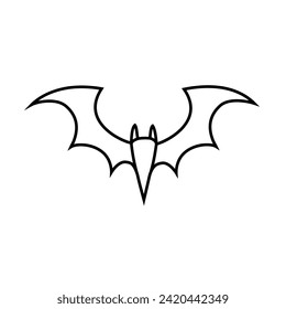 Bat icon vector. Halloween illustration sign. vampire symbol or logo.