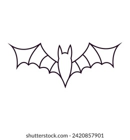 Bat icon vector. Halloween illustration sign. vampire symbol or logo.