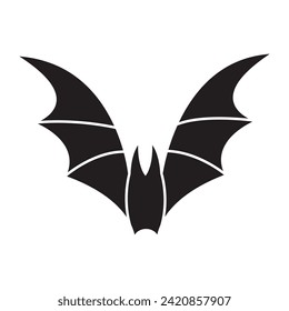 Bat icon vector. Halloween illustration sign. vampire symbol or logo.