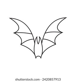 Bat icon vector. Halloween illustration sign. vampire symbol or logo.
