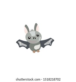 bat icon vector helloween cartoon 