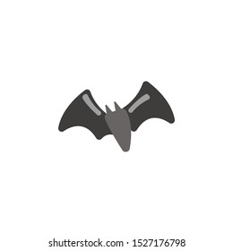 bat icon vector helloween cartoon