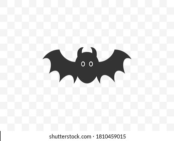 Bat icon. Vector illustration, flat design.