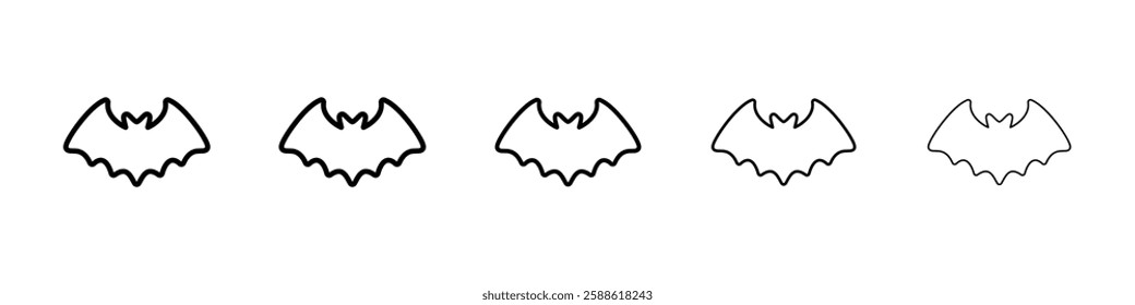 Bat icon Vector logo sign