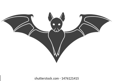 Bat icon. Vector on a white background.