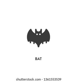 bat icon vector. bat sign on white background. bat icon for web and app