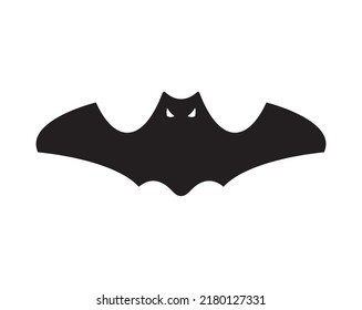 bat icon vector in simple drawing. bat logo design