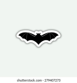 Bat icon - vector sticker