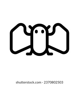 Bat Icon Vector Symbol Design Illustration