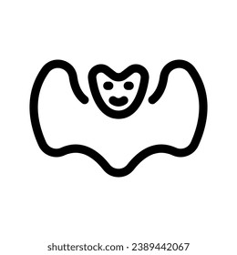 Bat Icon Vector Symbol Design Illustration