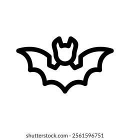 Bat Icon Vector Symbol Design Illustration