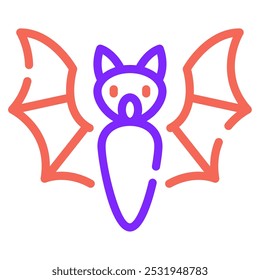 Bat icon for web, app, infographic, etc