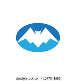 Bat icon for web. Isolated on white background