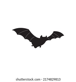 Icono de murciélago para web. Aislado en la ilustración de fondo blanco