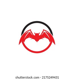 Bat icon for web. Isolated on white background illustration